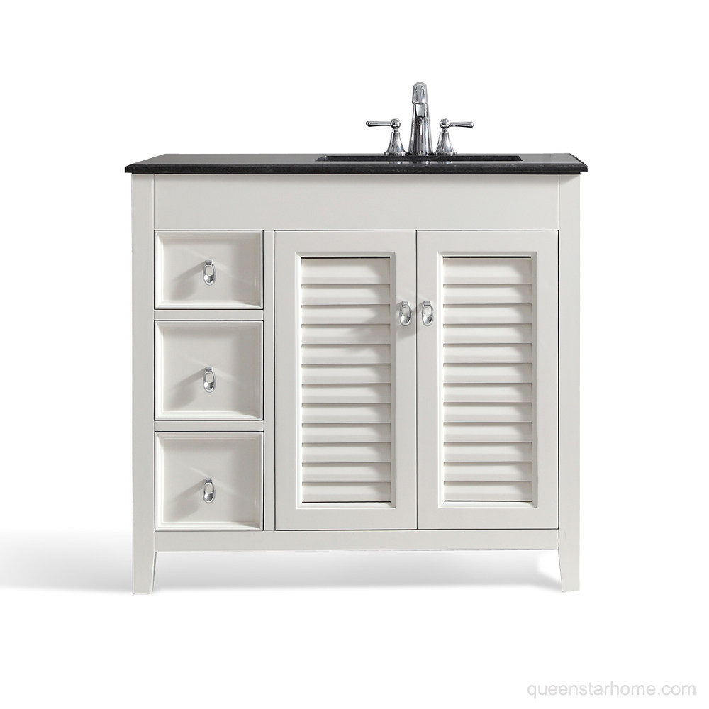 QS-AD06 36”R White bathroom vanity cabinet